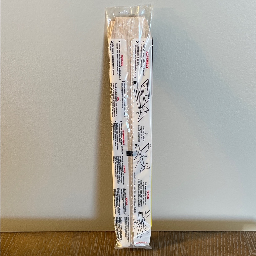 Balsa Wood Airplane Gliders- Set of 4 - Picture 5 of 9
